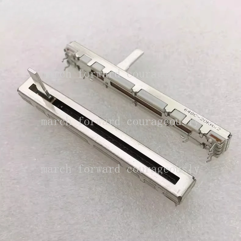 5pcs Original for ALPS mg12 mixing console with 75MM sliding push-pull knob, direct-slide potentiometer, dual A20KX2