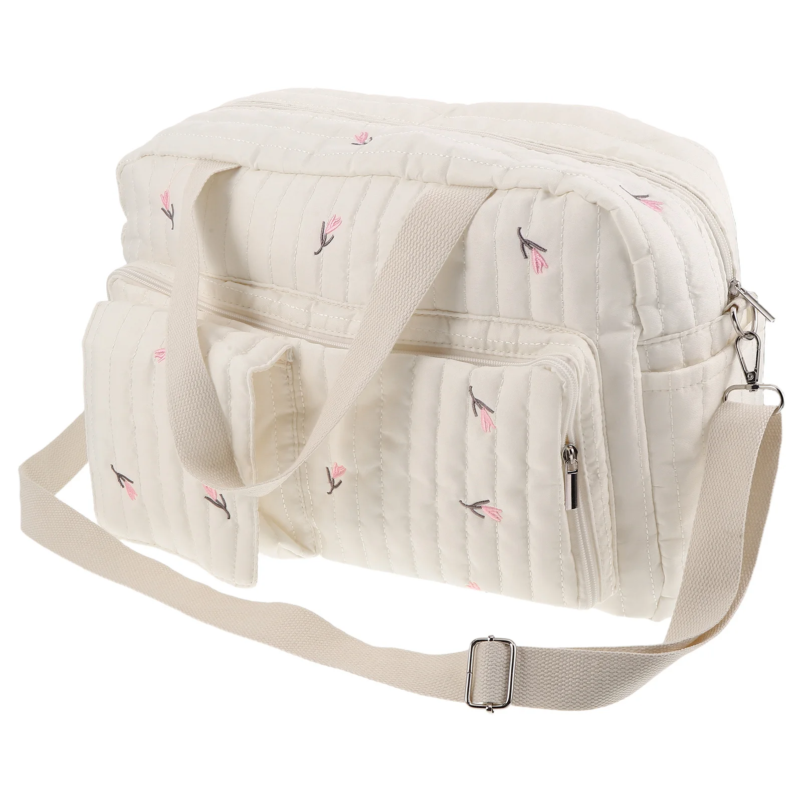 

Large Capacity Maternity Travel Bag Printed Diaper Tote For Mommy Nappy Changing Organizer Outdoor