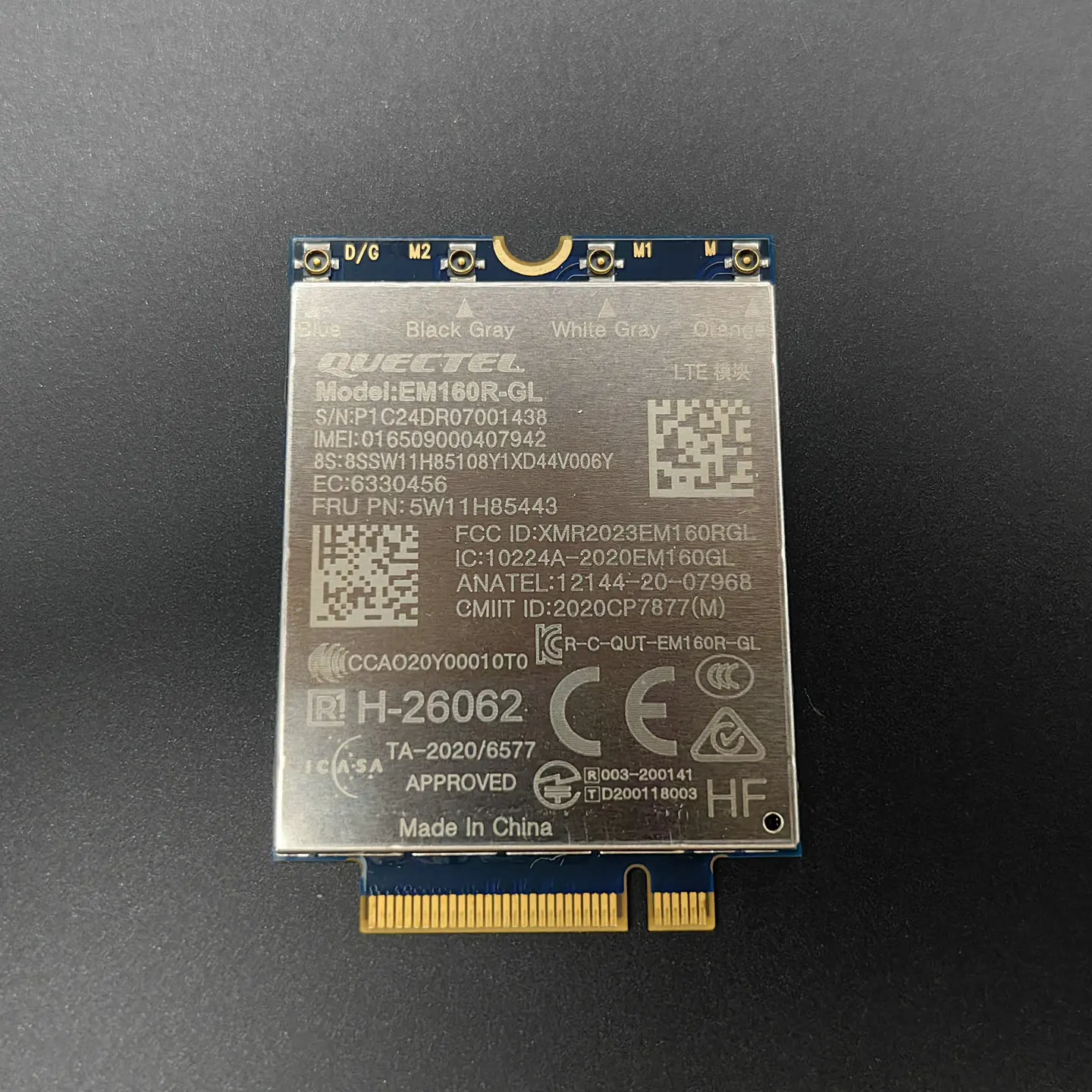 

Для ThinkPad T14 P14s L14 Gen5 Gen6 4G модуль EM160R-GL 5W11H85443