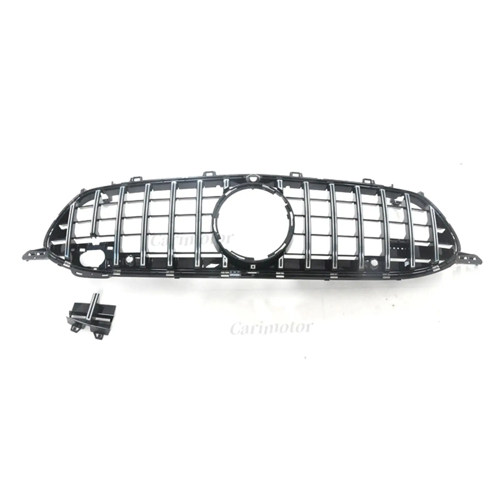 For Mercedes Benz C190 AMG GT 2018+ Car Front Bumper Grille Grill Trim Black New for Four Door Front Grille