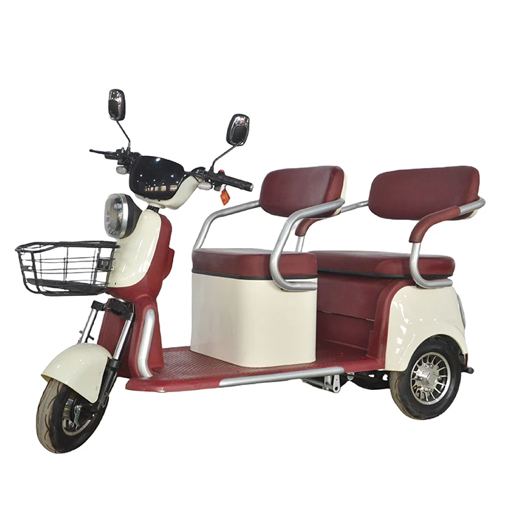 

China New Style New High Quality Manufacturer 2 Row Seats Open Electric Tricycle 3 Wheel Ebike Adult Electric Tricycles
