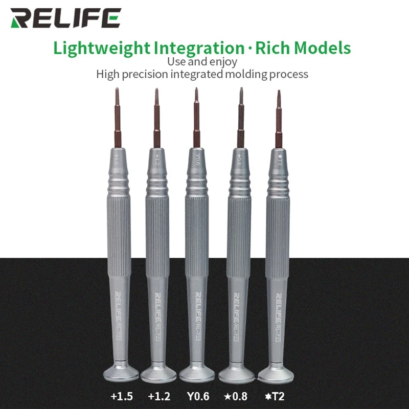 

RELIFE RL-722 S2 Precision Screwdriver Magnetic Set Screwdriver Opening Repair Tools Kit For IPhone Camera Watch PC Phone Repair