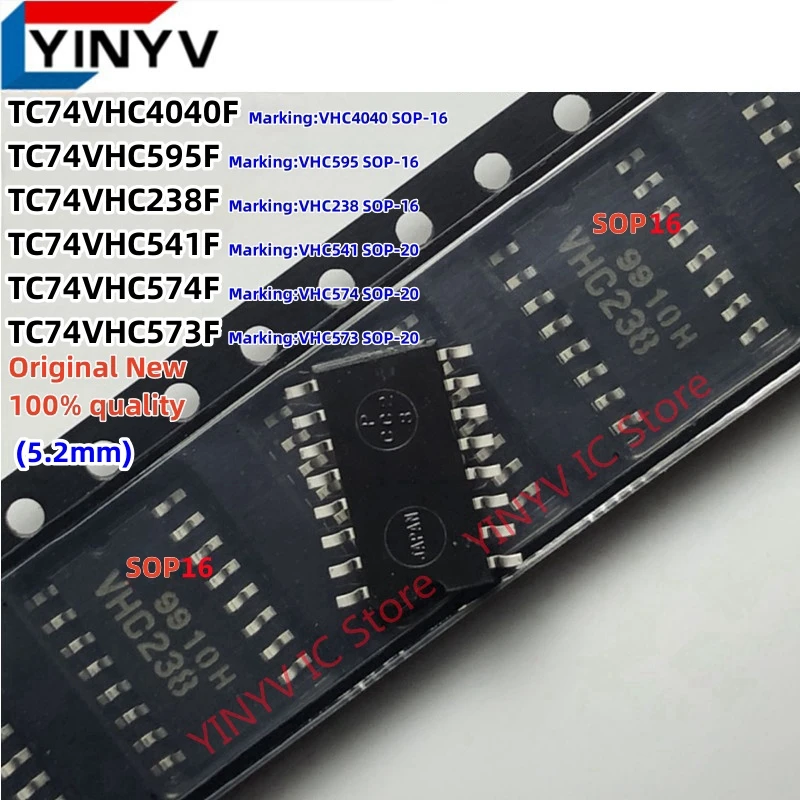 20Pcs TC74VHC4040F VHC4040 TC74VHC595F VHC595 TC74VHC541F VHC541 TC74VHC574F VHC574 TC74VHC573F VHC573 TC74VHC238F VHC238 New