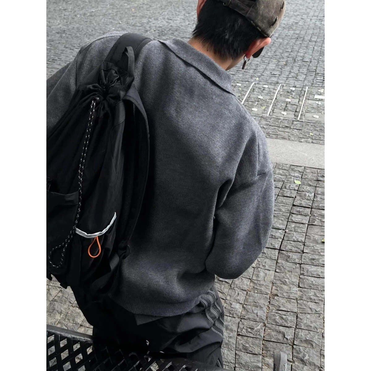 

ay Collared Knitwear Men's Base Layer irt Korean Sle Lazy Sle Autumn Winter New Arrival Polyester Fiber Long Sve