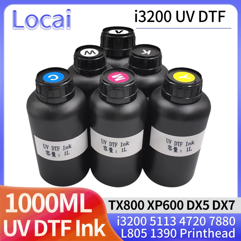 i3200 UV DTF Ink Vanrish Gloss for UV DTF Film A B for Epson TX800 XP600 DX5 DX7 Printhead  L800 L805 L1800 R330 1390 4880 7880