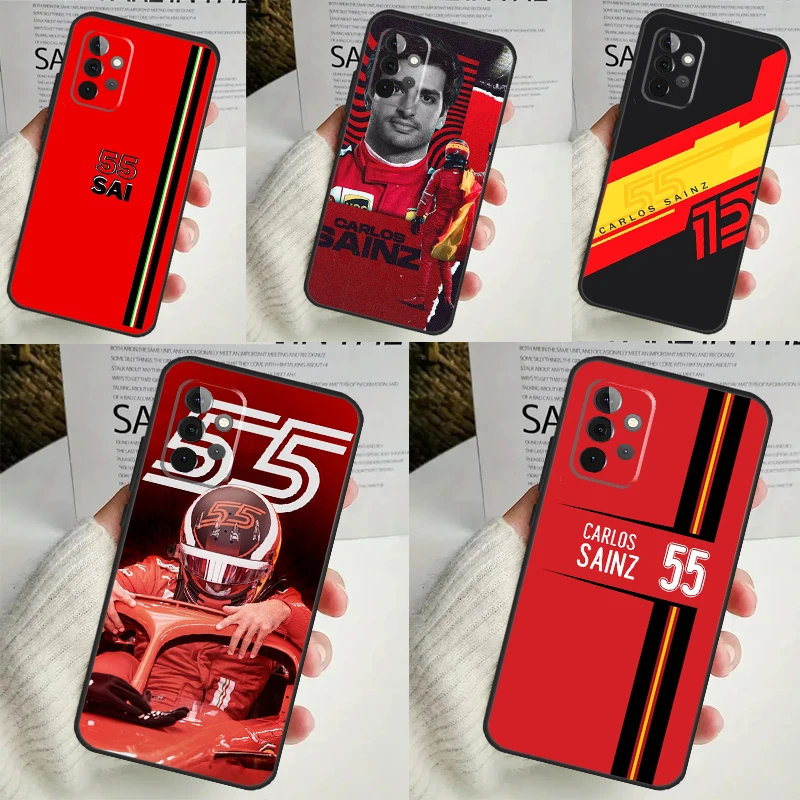 Carlos Sainz F1 Phone Case For Samsung Galaxy A53 A33 A13 A12 A32 A52 A14 A34 A54 A15 A25 A35 A55 A71 A51