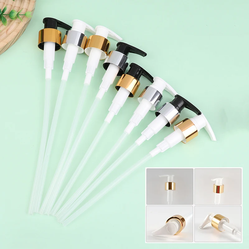Soap Pump Liquid Pump Head Lotion Dispenser Head Push Type Head 24/28 Thread Bath Shampoo Bottle Press Nozzle Replace Pump Tube.