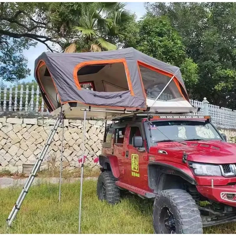 4-Person Size Aluminum Shell Car Roof Top Tent for Vehicles - view 4