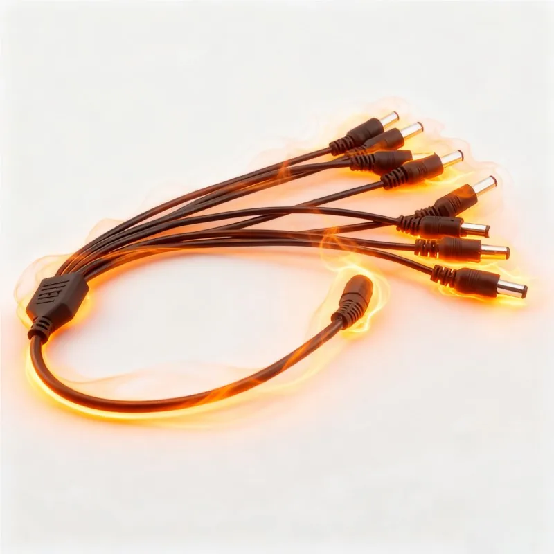 1/5/10pcs 1 Female to 8 Male Splitter Cable Plug adapter Connector Wire 12V DC Power Supply Adapter for Camera Led Strip Light