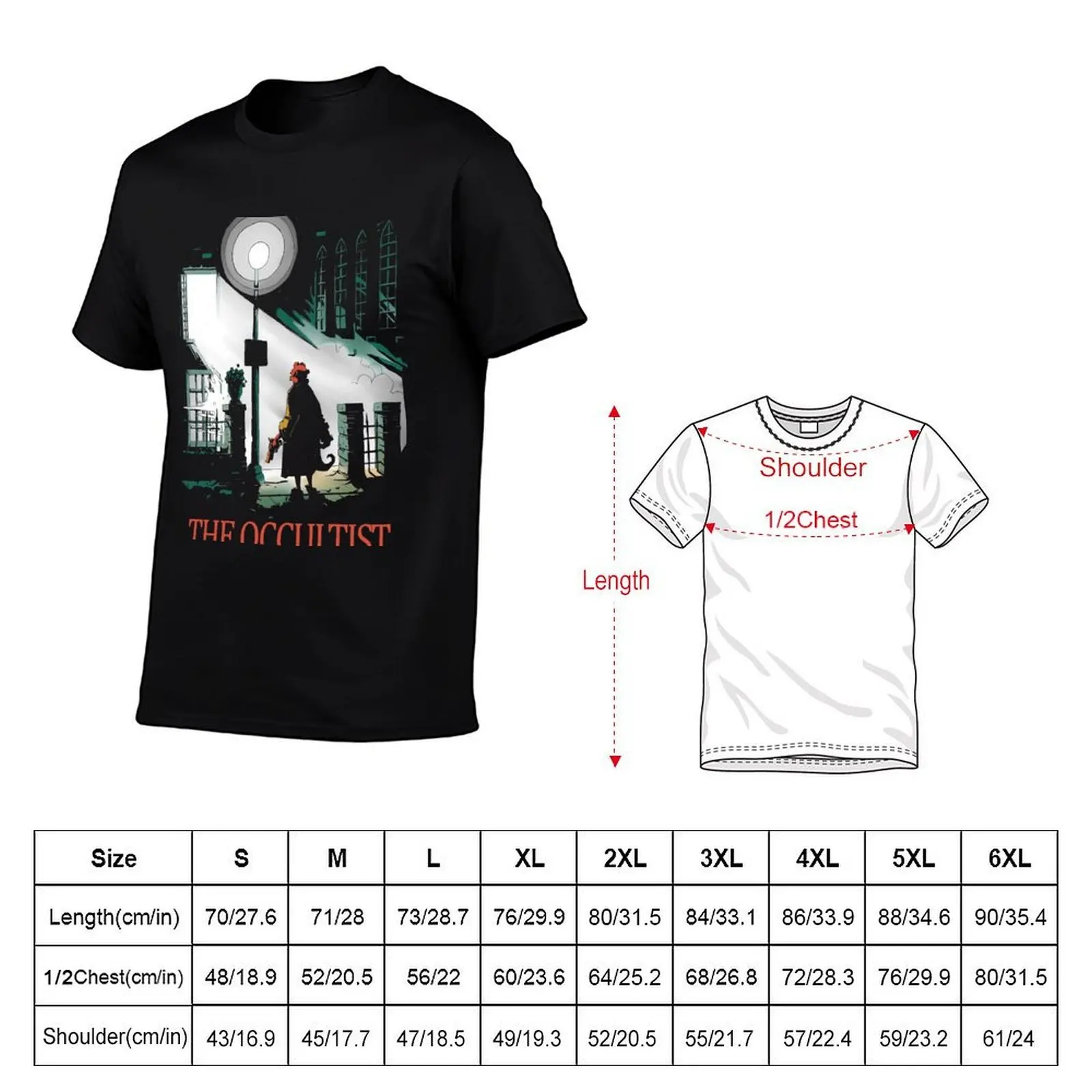 The Occultist T-Shirt blue archive shirts graphic tee men workout shirt
