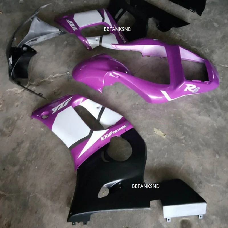 Hot fit For Yamaha fairing YZF R6 98 99 00 01 02  motorcycle violet & black 1998-2002 YZFR6 bodywork parts (Injection molding)