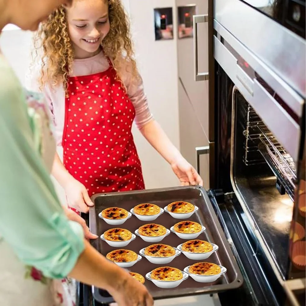 

ABRB-Многоразовые алюминиевые формы для выпечки (20 шт.), для тартов, пудингов, кексов и тортов