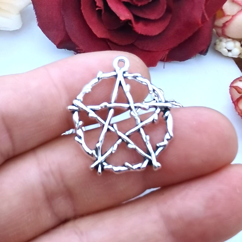 10pcs 28*26mm Charms Maimang Star, Punk Gothic Pendant For DIY Necklace Earrings Handmade Jewelry Making