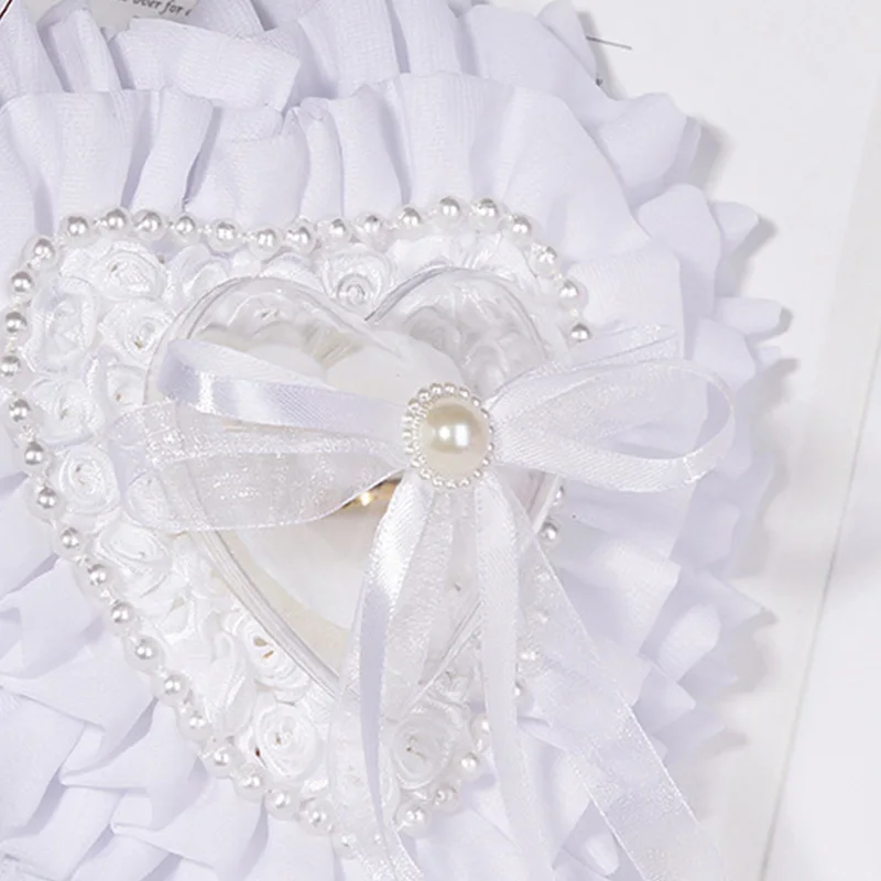 لوازم الزفاف الغربية ، اللؤلؤ ، الماس فلاش ، يمكن تعليقه ، مربع قوس الدائري ، خاتم العروس ، وسادة