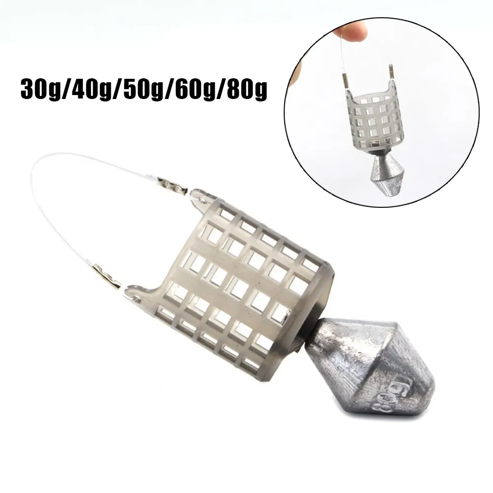 Carp Fishing Bait Feeder Feeder Fishing Holder Lure Sinker Trap With Bait Baskets Useful Duable Newest Protable