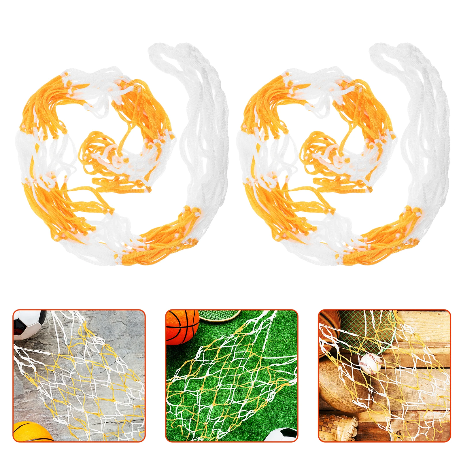 

2pcs Sports Ball Mesh Storage Bag Portable Ball Net Keeper For Football Soccer Volleyball Basketball Heavy Duty Breathable