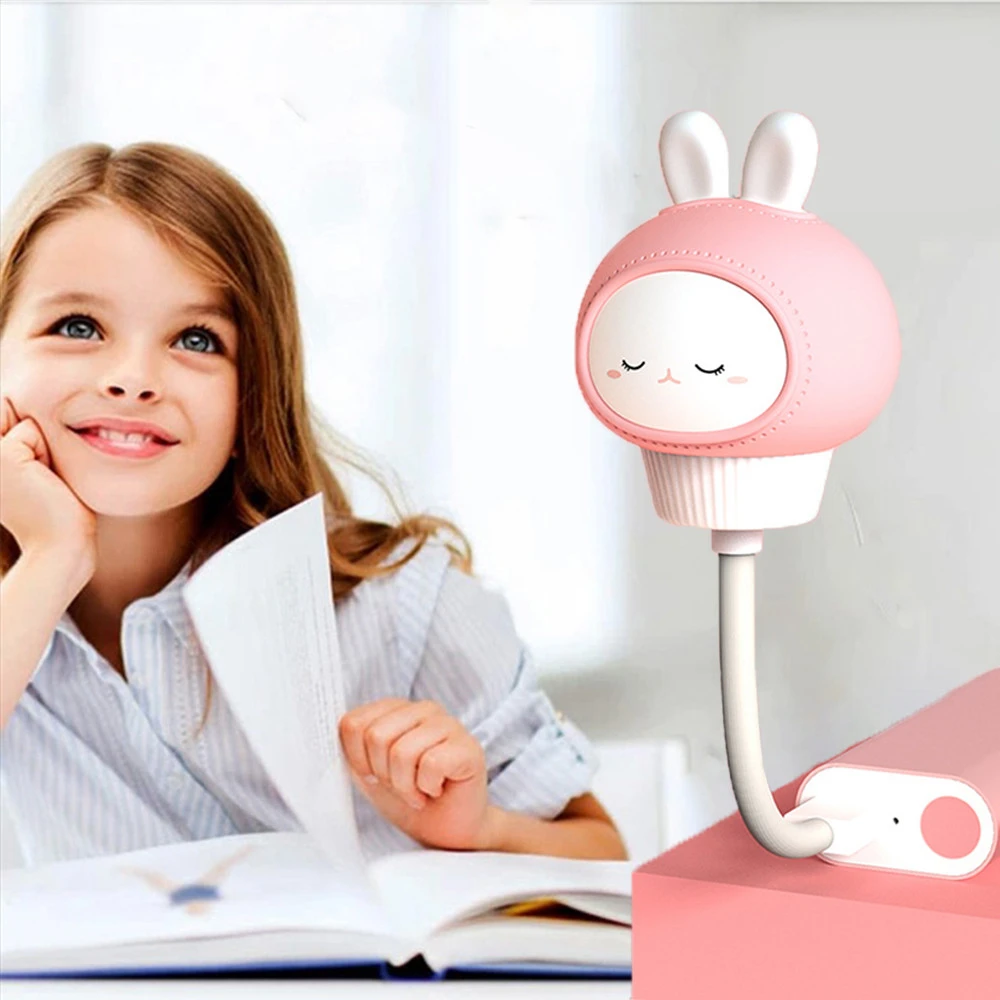 USB Night Light com controle remoto, lâmpada bonito dos desenhos animados para o bebê, decoração do quarto do garoto, lâmpada de cabeceira,