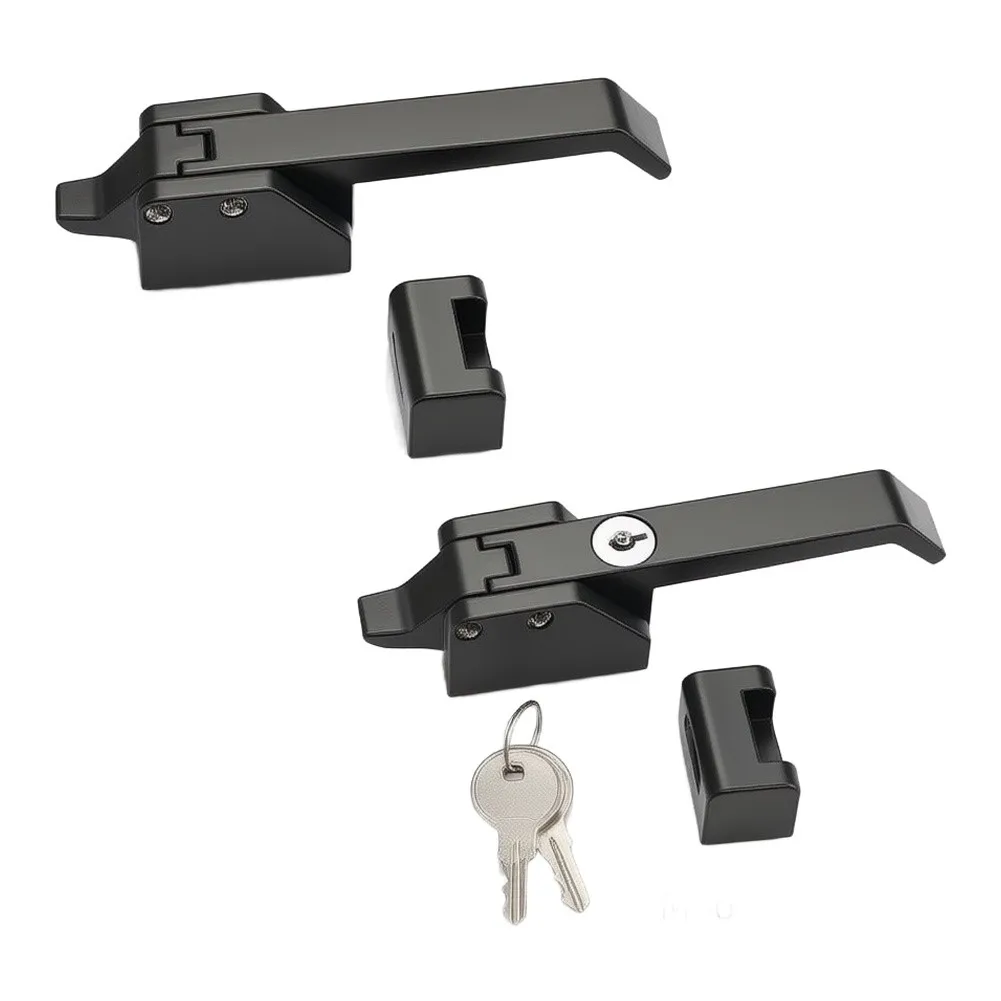 1pc Zinc Alloy Lever Compression Door Handle Lock For Industrial Baking Oven Insulated Box Cabinet Security Latch