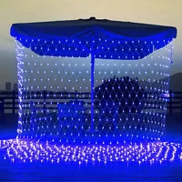 Net LED String Lights 8Modes 220V 1.5x1.5m 3X2M 2X2M Festival Christmas Decoration New Year Wedding Party Outdoor Waterproof