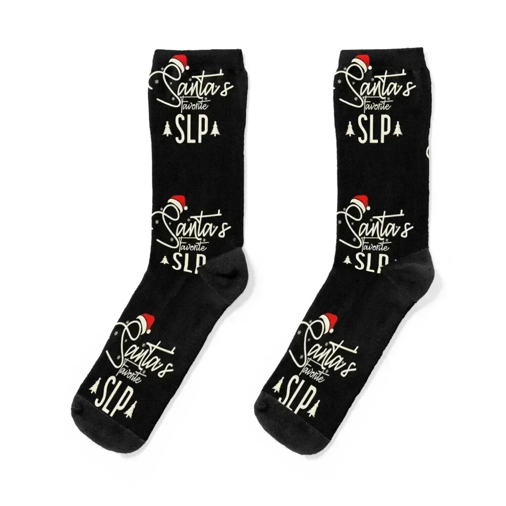 

Santa's Favorite slp Christmas Socks halloween sports stockings Heating sock Christmas Socks For Man Women's