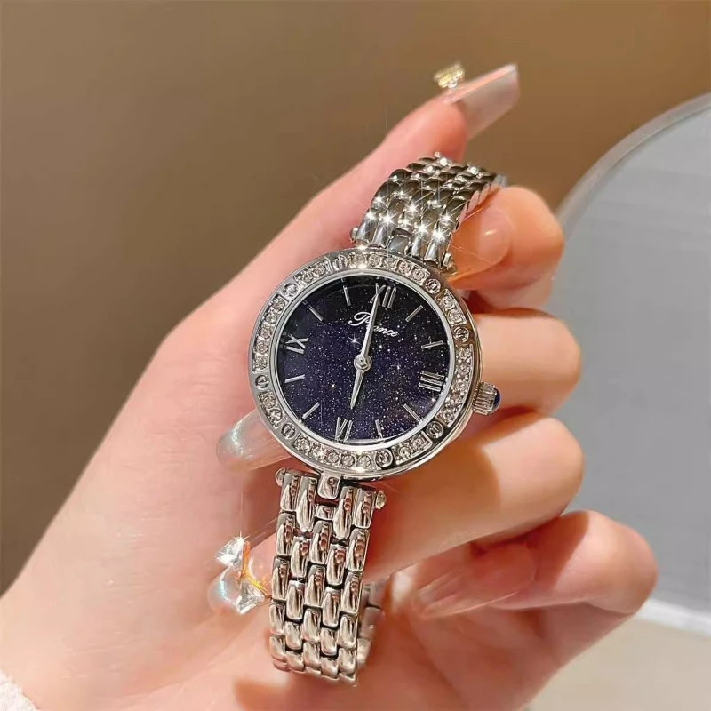

New Casual Watches Women Luxury Fashion Lovers Watch Rhinestone Stainless Steel Quartz Watch Men Women Gift Business Wristwatch