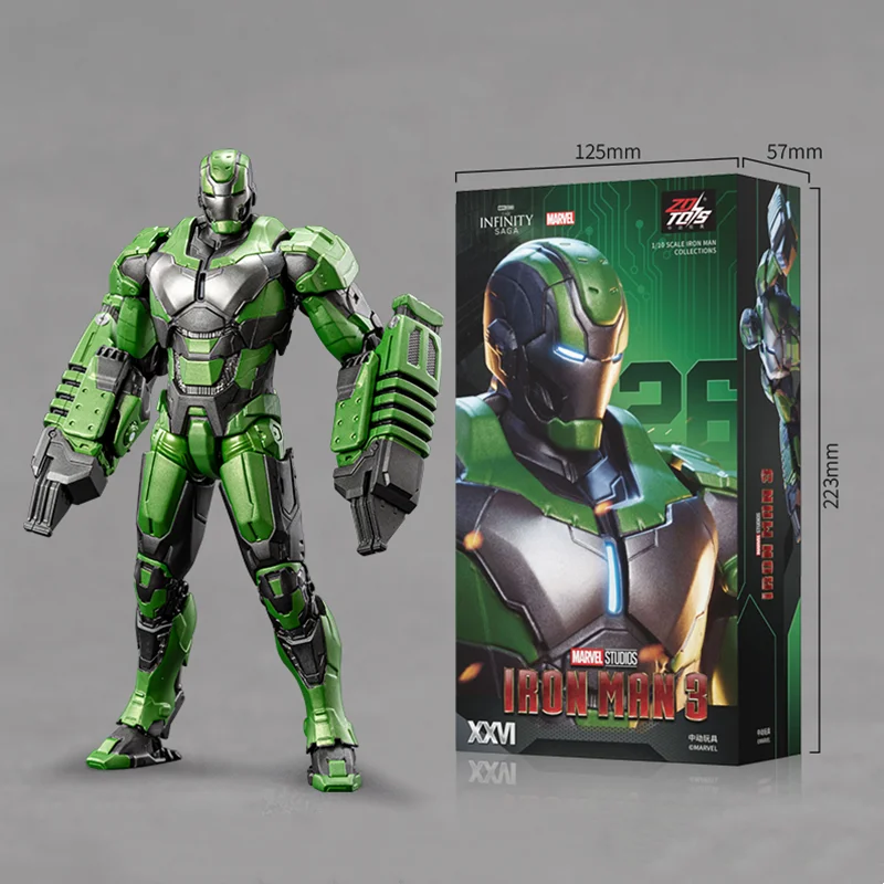 1:10 ZD Toys Iron Man MK25 Striker MK26 Gamma MK36 Peacemaker MK40