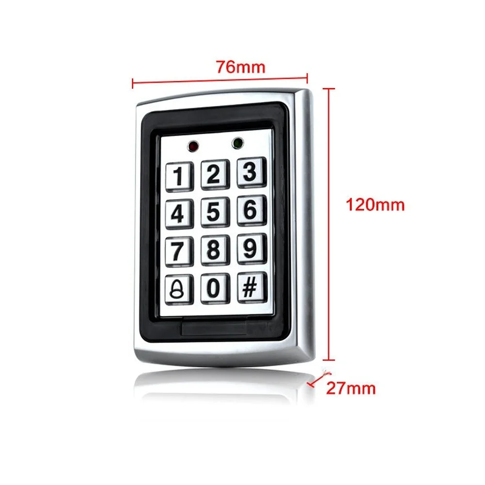 Stainless Steel For RFID Entrance Guard Control Keypad Reader with 125kHz Card Support Backlit Keypad and Tamper Proof Design