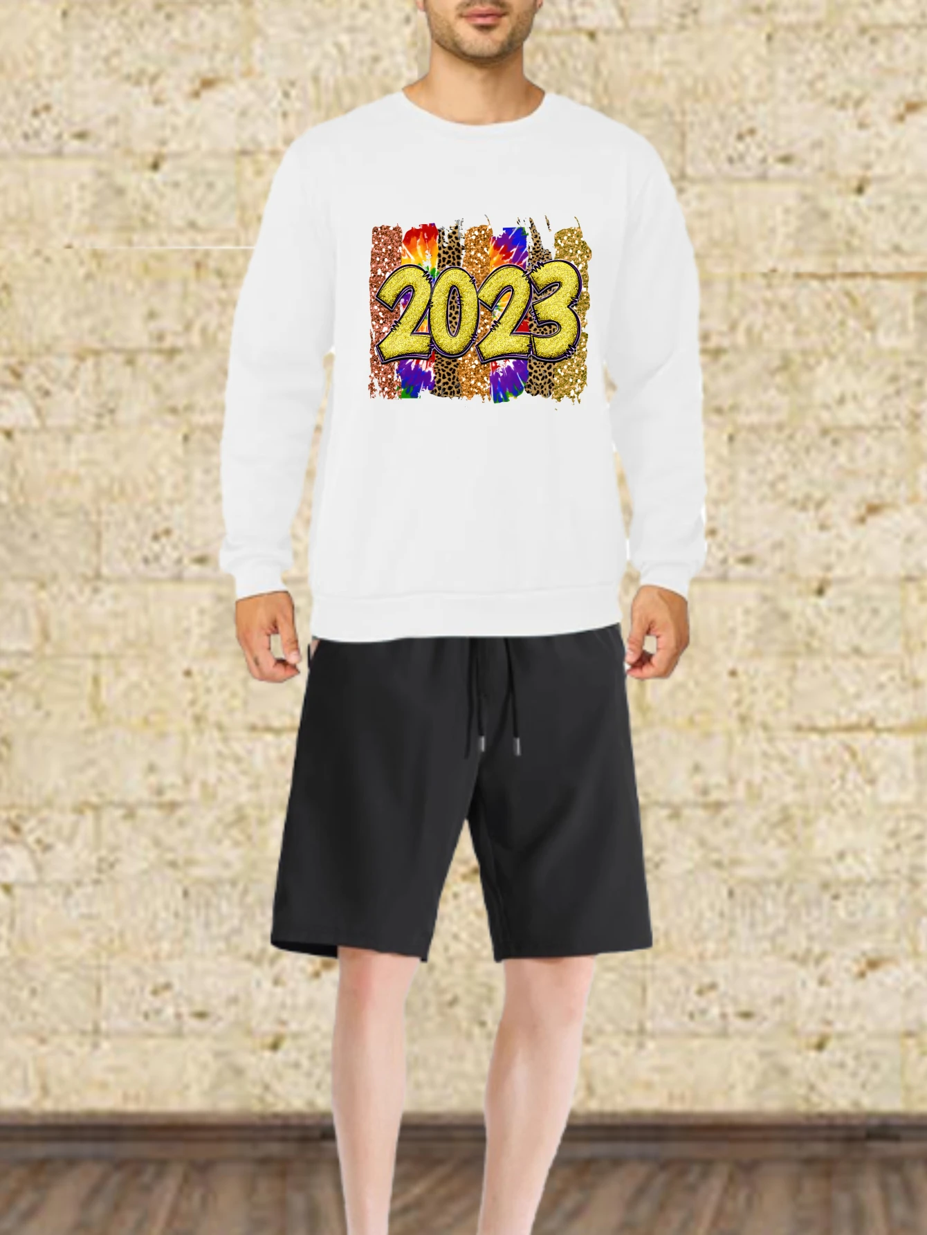 مجموعات الرجال الخريف التجفيف السريع أرقام ملونة مطبوعة الجرافيك تي شيرت البدلة طقم كرة القدم رجل رياضية مجموعة طويلة الأكمام المحملة + #1