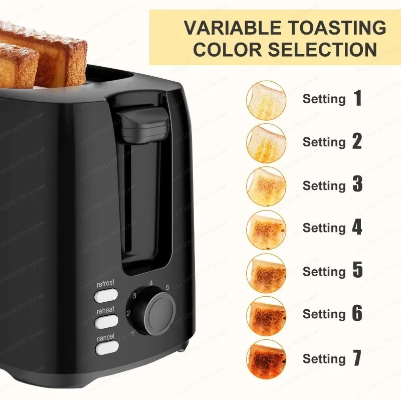 Retro Mini Electric Toaster with Thaw & Reheat Function, Household Energy‑Saving Bread Toaster for Daily Kitchen Use