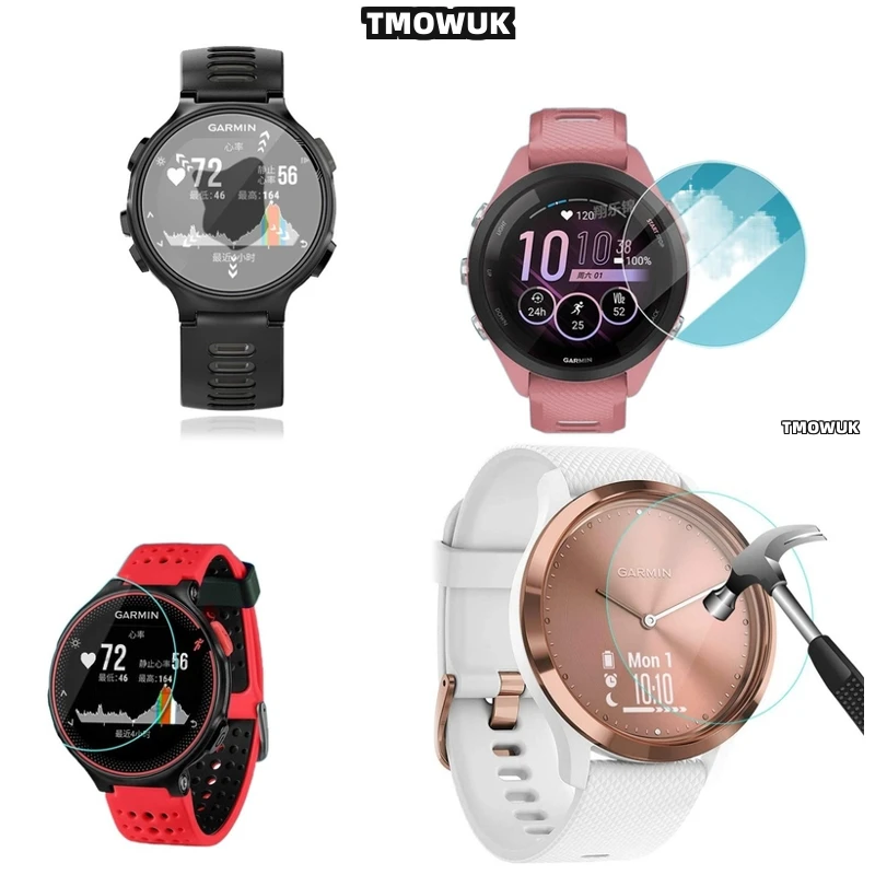 

For Garmin Forerunner 645 735 745 935 945 955 965 970 Fenix 7 7S 7X Pro Tempered Anti - Scratch 9H Screen Protector
