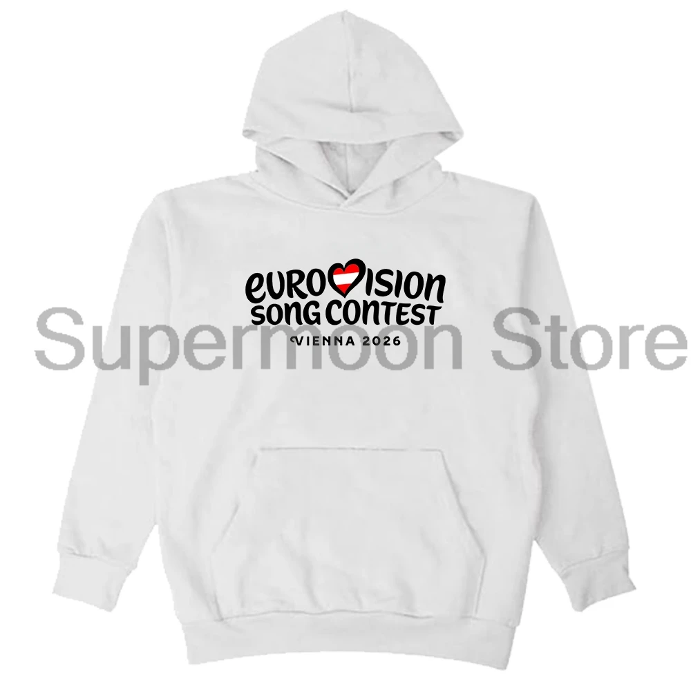 Eurovision Song Contest 2026 Vinenna Logo Hoodie Unisex Long Sleeve Streetwear Men Women Hooded Sweatshirts