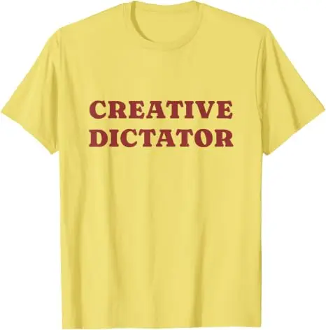 Kreativer Diktator Kreativer Chef Sarkastisches Humor-Zitat Herren Damen T-Shirt Y2k Persönlichkeit Arbeitsplatz-Sprücher T-Shirt Weiches Baumwoll-T-Shirt – Detail 8
