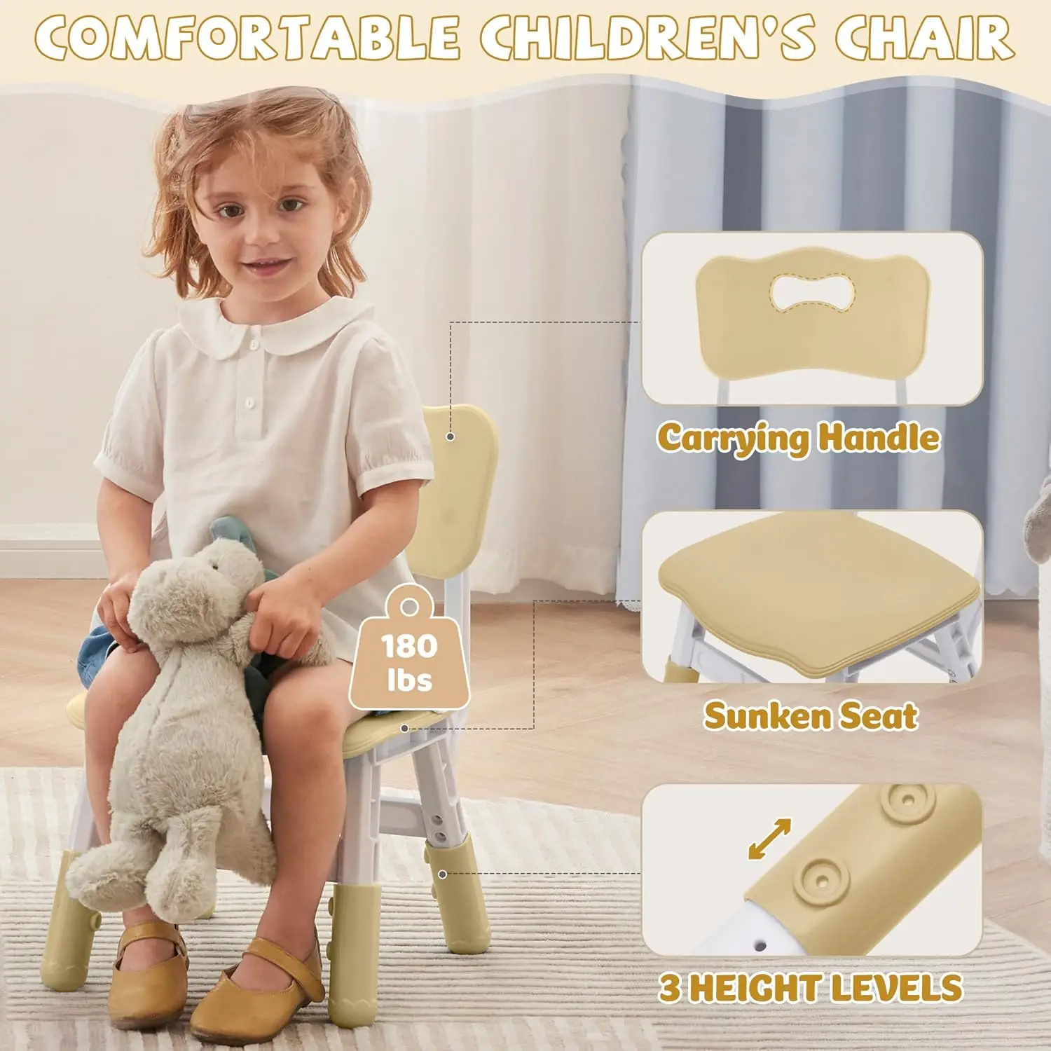 Ensemble de table et chaise réglables pour tout-petits, bureau graffiti, multi-activités pour enfants, recommandé