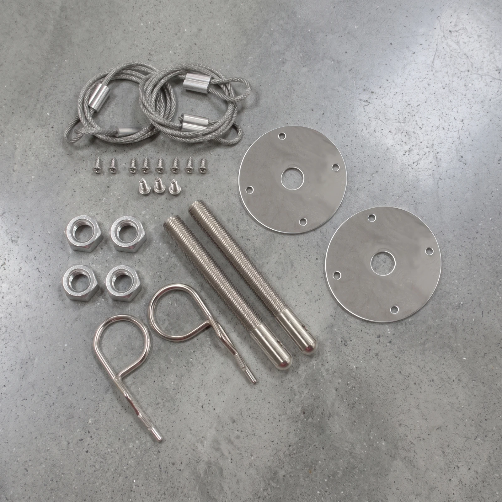 Hood Pin Kit Easy to Install Hood Latch Pin Kit Car Accessory Rust Resistant Hardware Secure for Tuners, Track Cars