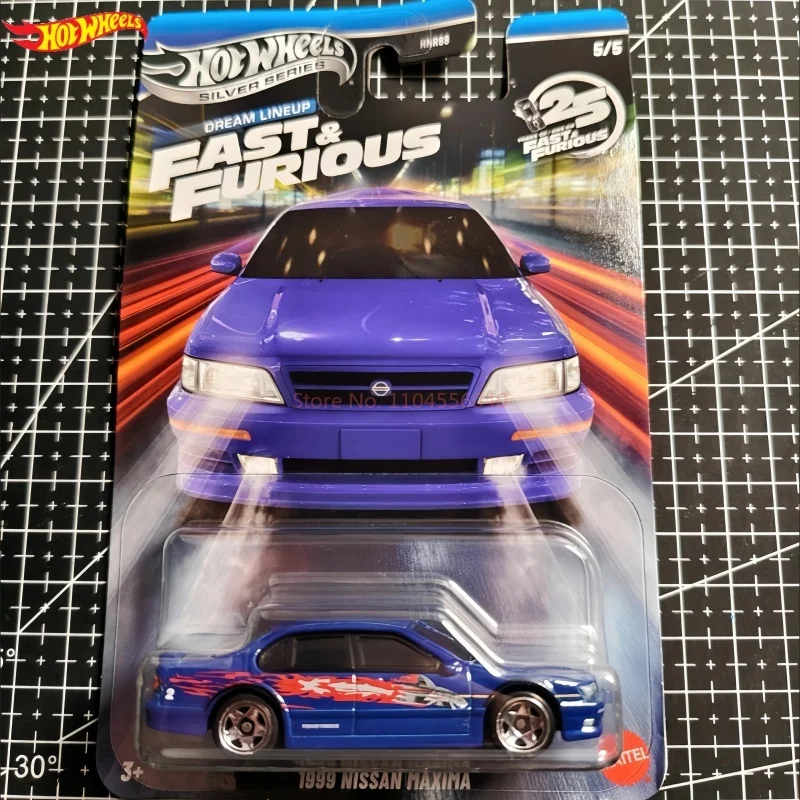 Hot Wheels Genuine Fast Furious Diecast Alloy Car Scale Model Silver Series Honda Nissan S15 S2000 For Car Collectors Birthday