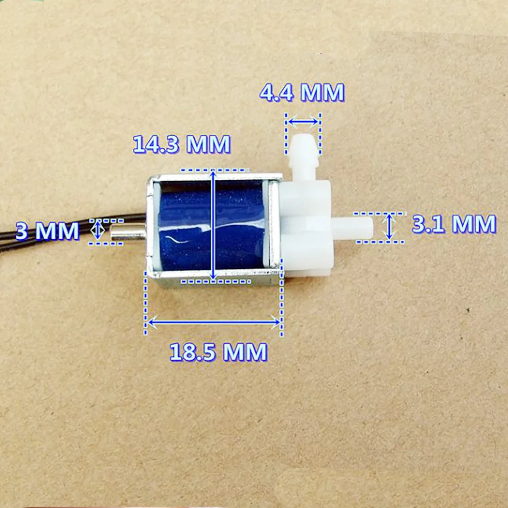 DC 5V-6V Micro Electric Solenoid Valve Tiny 2-position 3-way Bleed Valve Small Electronically Controlled Air Valve Exhaust Valve