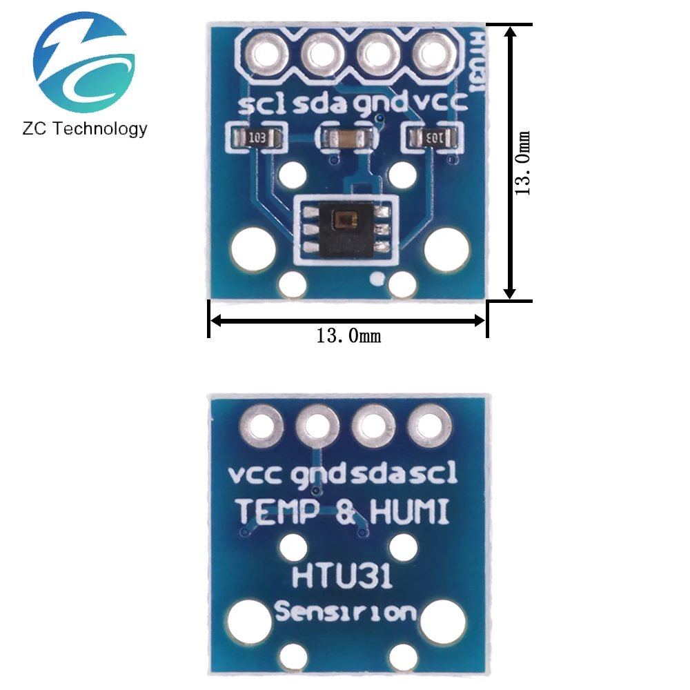 HTU31D Temperature And Humidity Sensor Module High-precision Probe HTU21D Upgrade Version HTU31 For Arduino
