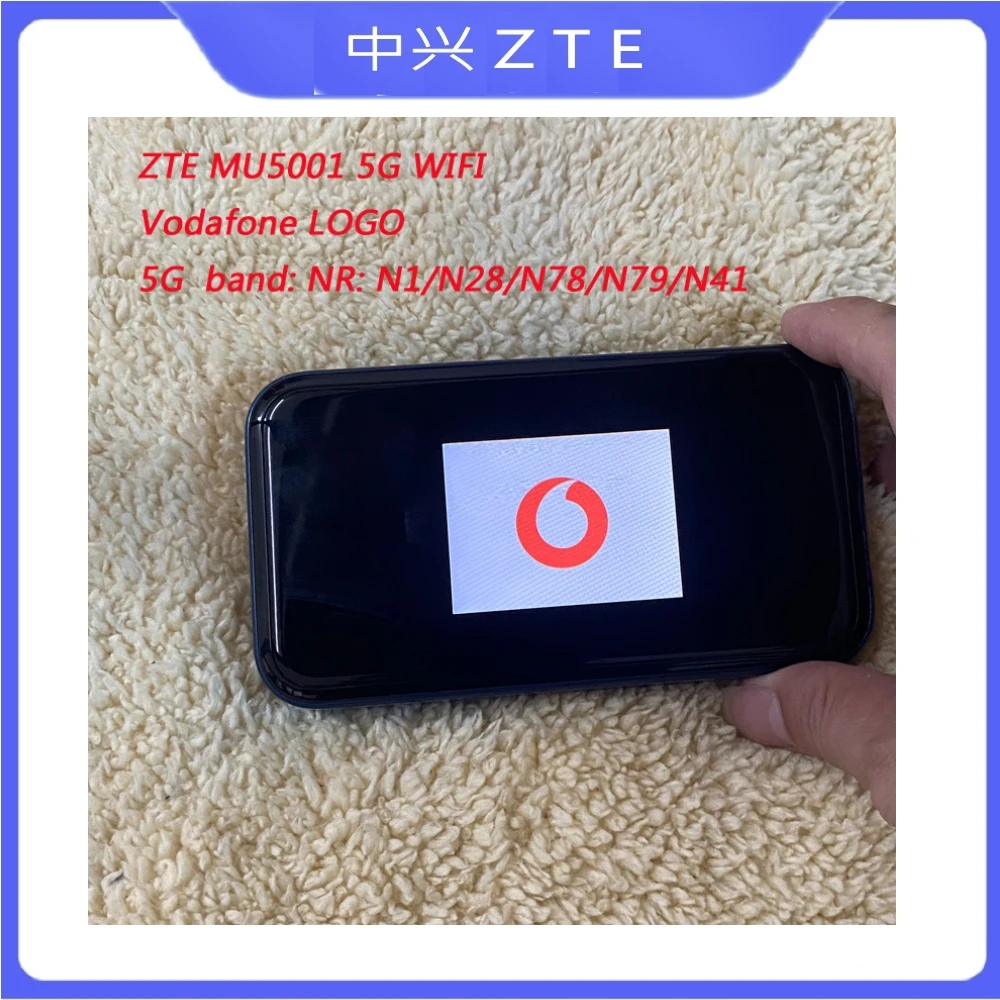 ZTE MU5001 5g router with SIM card Mobile Hotspot Sub6 5G Networks Gigabit speed MU5001 2.4 Inch touch screen4500mAh batter