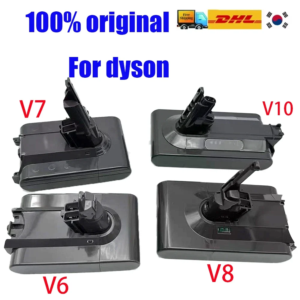 12800mAh For Dyson V6V7V8 Series SV07SV09SV10DC58DC31DC34Absolute Fluffy Animal Pro Bateria Vacuum Cleaner Rechargeable Battery