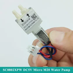 SKOOCOM SC0802XPW Micro Water Pump DC 3V 3.7V 5V Small Mini M20 Diaphragm Self-priming Suction Pump for Sweeping Robot Cleaner