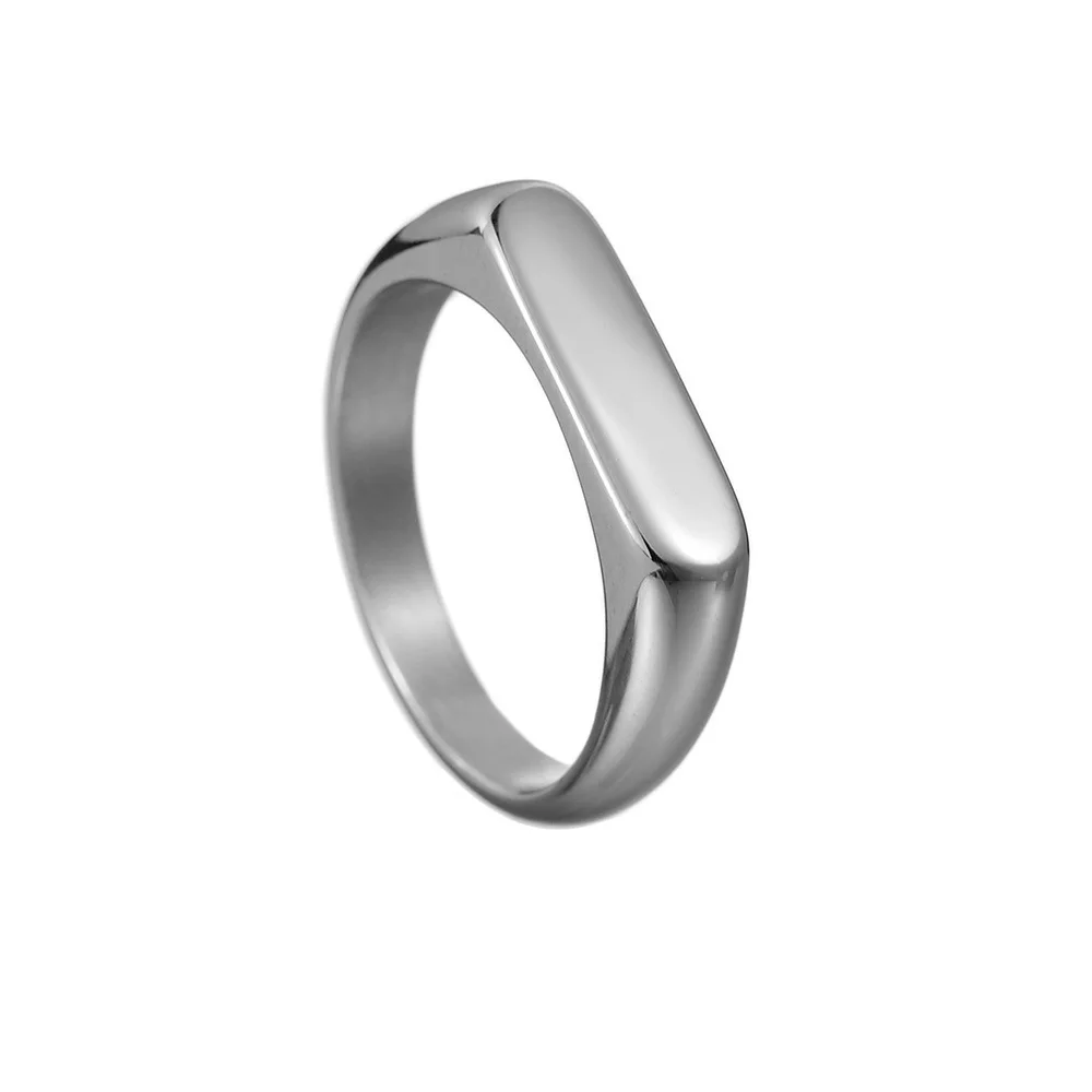 Women's 316L Stainless Steel Minimalist Smooth Ring