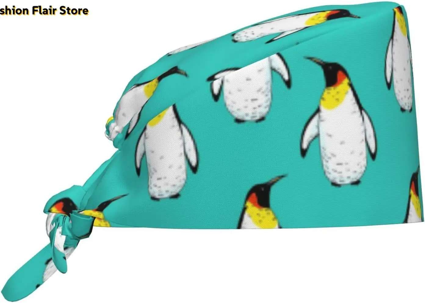 

Penguin Pattern Working Cap for Women Men Cleaning Working Hat with Sweatband Comfortable Adjustable Scrub Caps