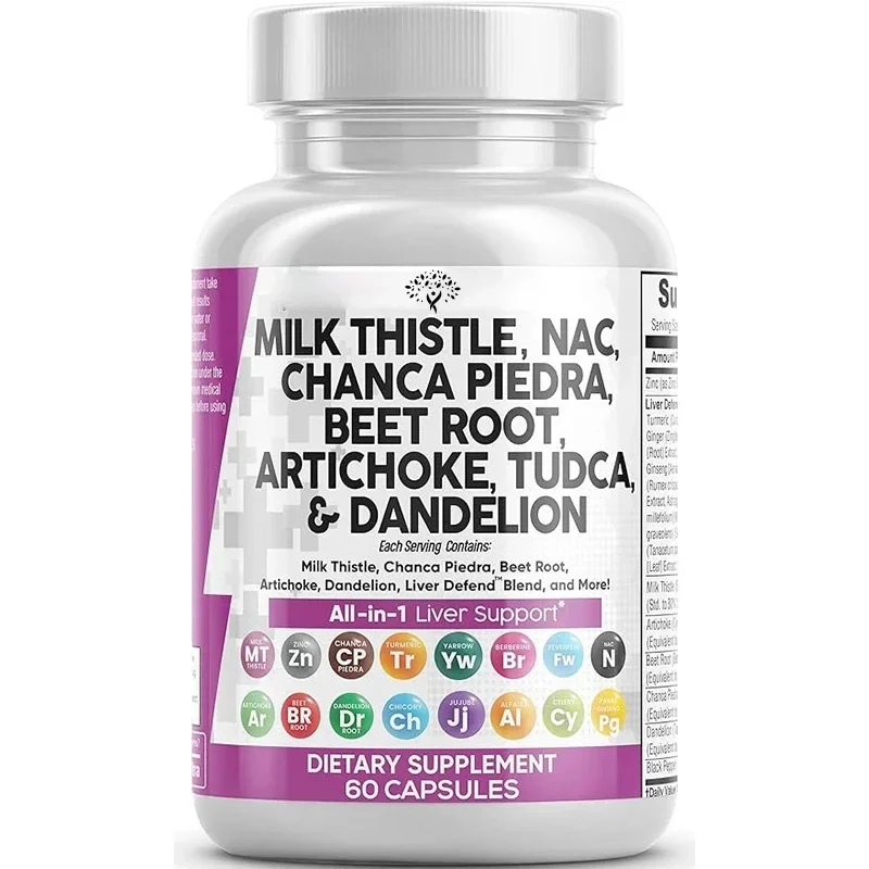 Milk Thistle, Beetroot, Artichoke, Dandelion Root - Liver Cleansing, Detoxification, And Repair Supplement