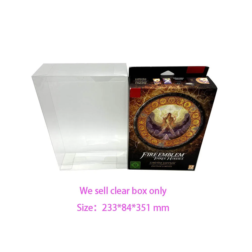 Transparent PET protective cover For Swith NS EU version Fire emblem limited edition clear storage display box