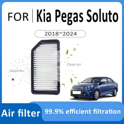 Suitable For Kia Pegas Soluto AB 2018~2024 2021 2022 28113-0U000 Car Activated Carbon Air Filter Cabin Filter Atuo Accessories