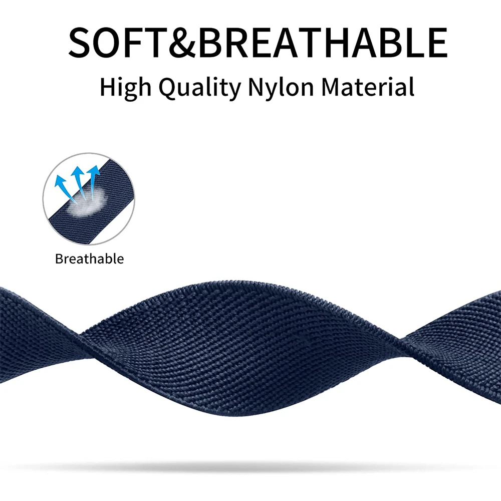 20 22Mm Mới Thun Nylon Ban Nhạc Cho Garmin Vivoactive 3 Nhạc 4 Venu Sq 2 Đồng Hồ Thể Thao Dây Đeo Vòng cho Tiền Thân 245 645 55 158