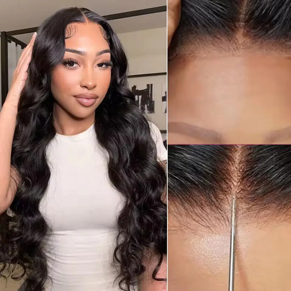 Easy To Wear Glueless Wigs Brazilian 180 Density Body Wave 6x4 5x5 Pre-Cut HD Lace Closure Remy Human Hair For Black Women