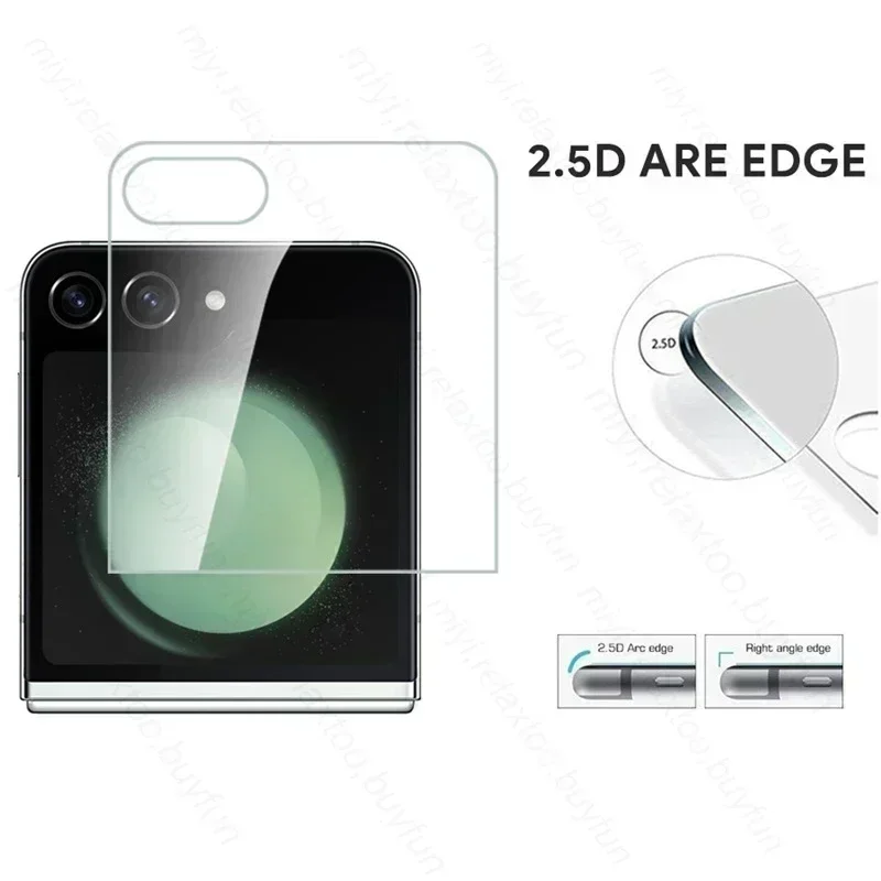 Sumsung ZFlip5 Glass 2PCS Protector de pantalla trasera completa de vidrio templado para Samsung Galaxy Z Flip5 5G Flip 5 6 Z5 vidrio protector