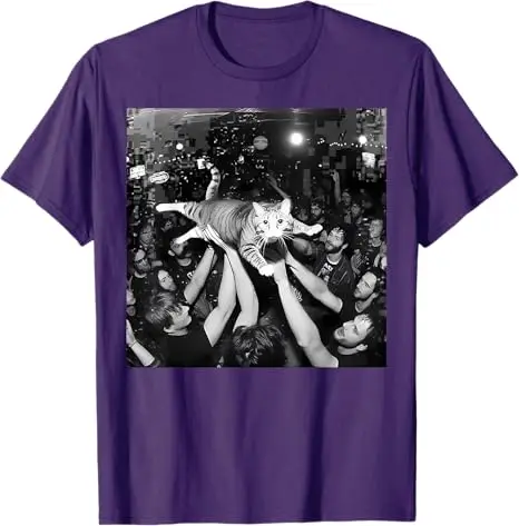 مضحك روك تظهر القط ميمي لطيف العانس هريرة الحشد تصفح تي شيرت الفكاهة كيتي ستار Y2k الشارع الشهير الملابس الراب الهيب هوب قائلا المحملة