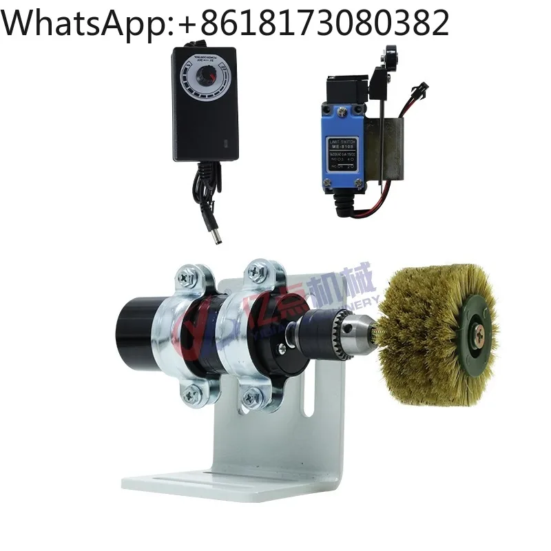 

Rubber shaft front brush to remove dust and wood chips from the board surface, electric chip removal brush